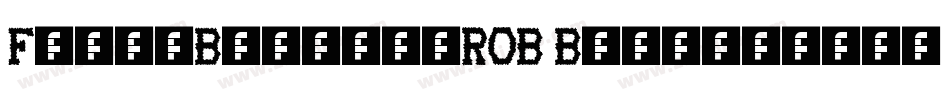 FuzzyBubblesROB Bold字体转换